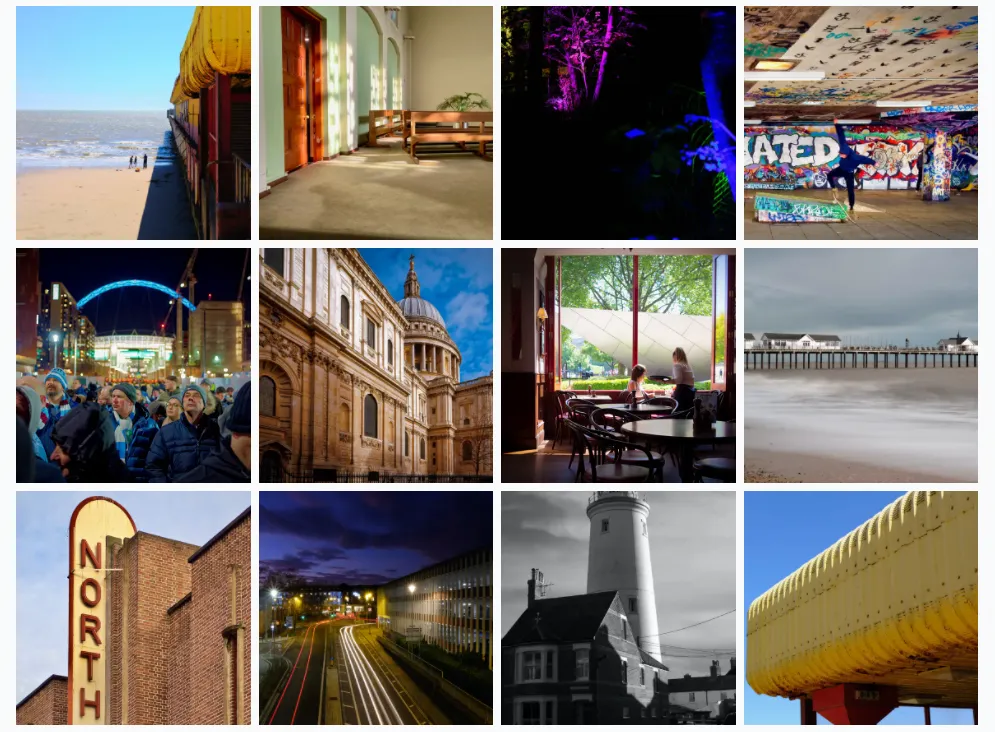 an example photo gallery